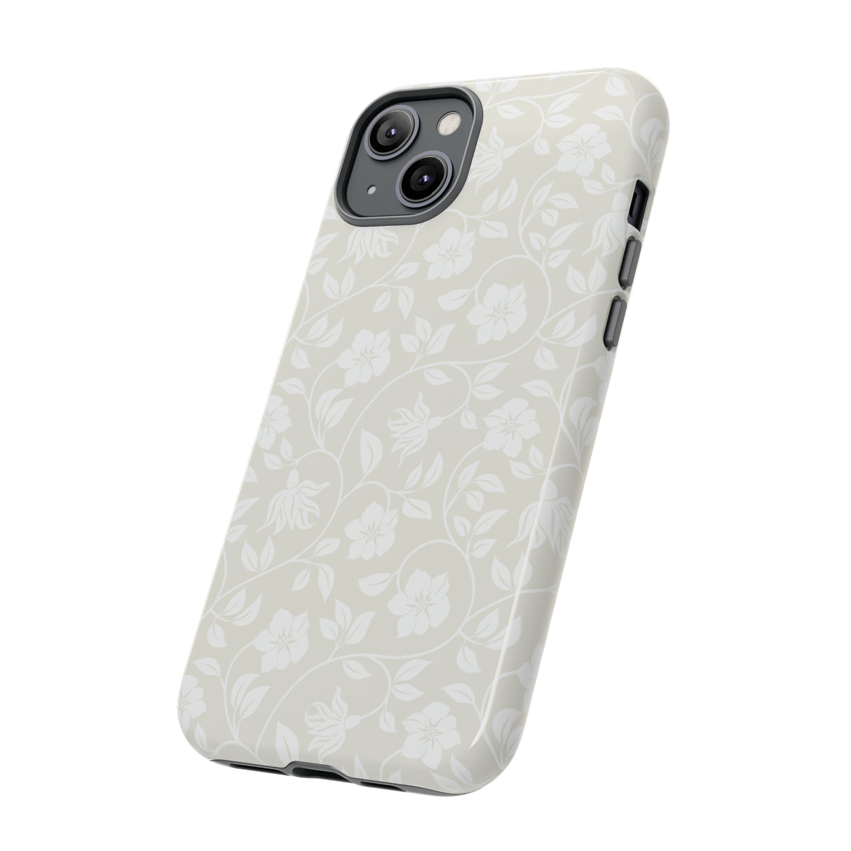 Light Color Floral iPhone case (Protective) - Protective Phone Case