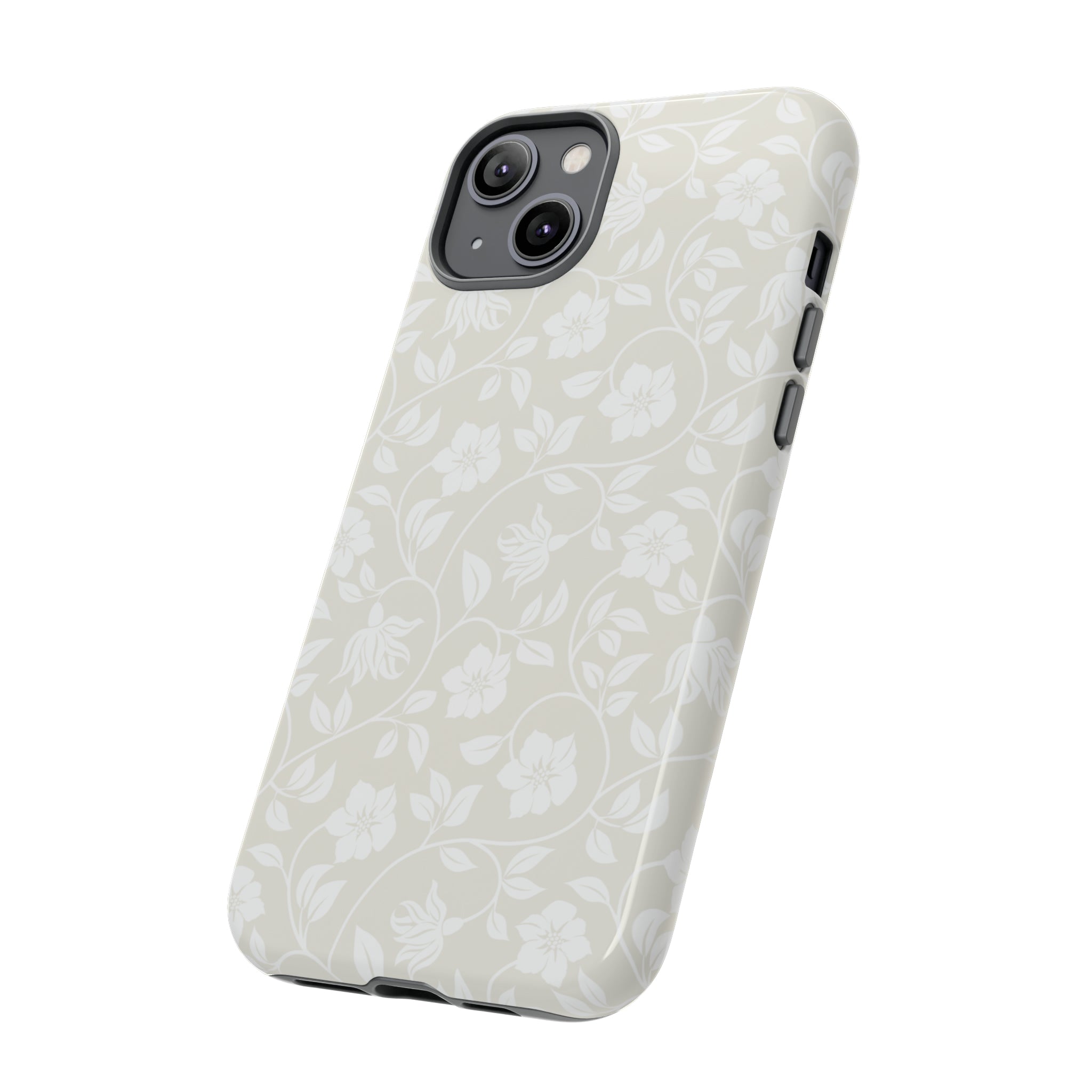 Light Color Floral iPhone case - Protective Phone Case