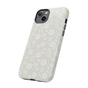 Light Color Floral iPhone case - Protective Phone Case