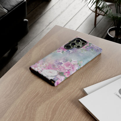 Dreamy Floral Watercolor - Tough Samsung S23 Phone Case