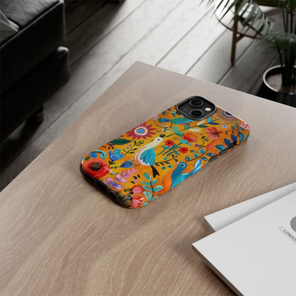 Colorful Birds Bloom iPhone 14 Plus Case - Tough