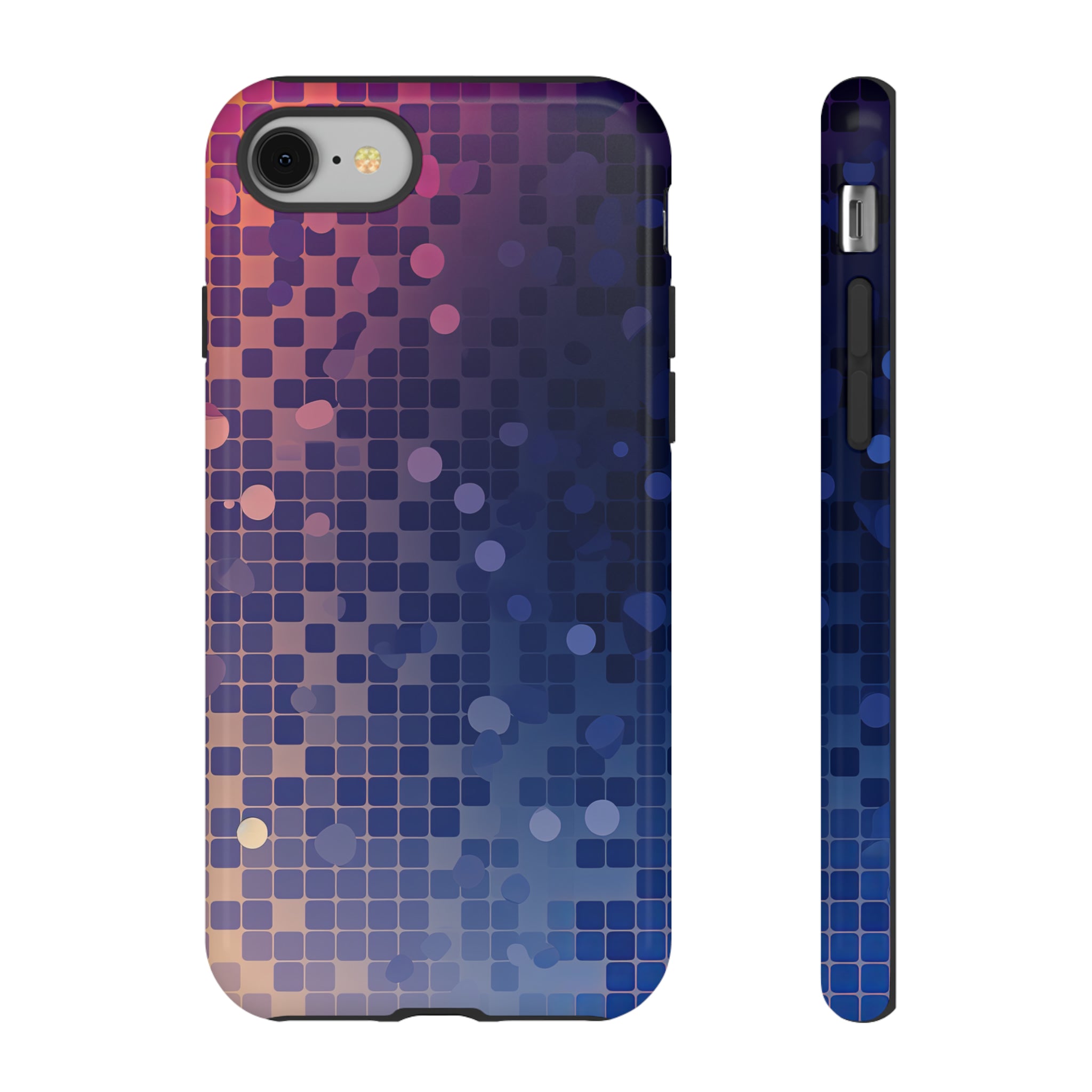 Azure Square: Blue Gradient - Protective Phone Case