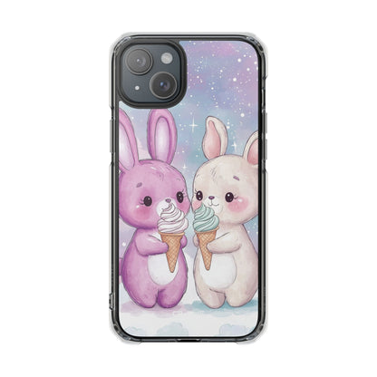Rabbits Enjoy Ice Cream iPhone Case - Impact