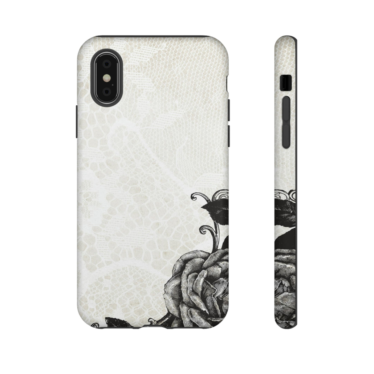 Rosett Gothic Flower - Protective Phone Case