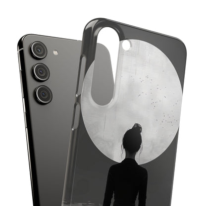 Zen Serenity Moon Reflection Samsung S23 - Slim Phone Case