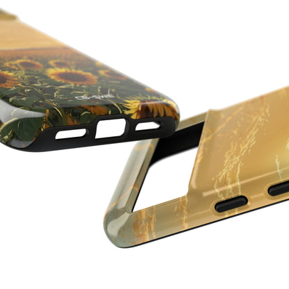 Sunflowers Embrace Sunset - Google Pixel Case
