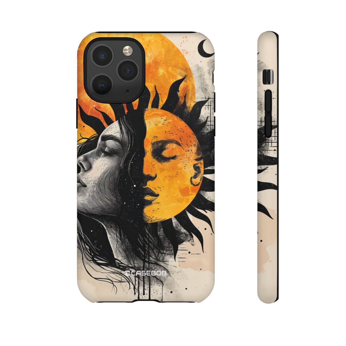 Sunlit Duality | Protective Phone Case for iPhone