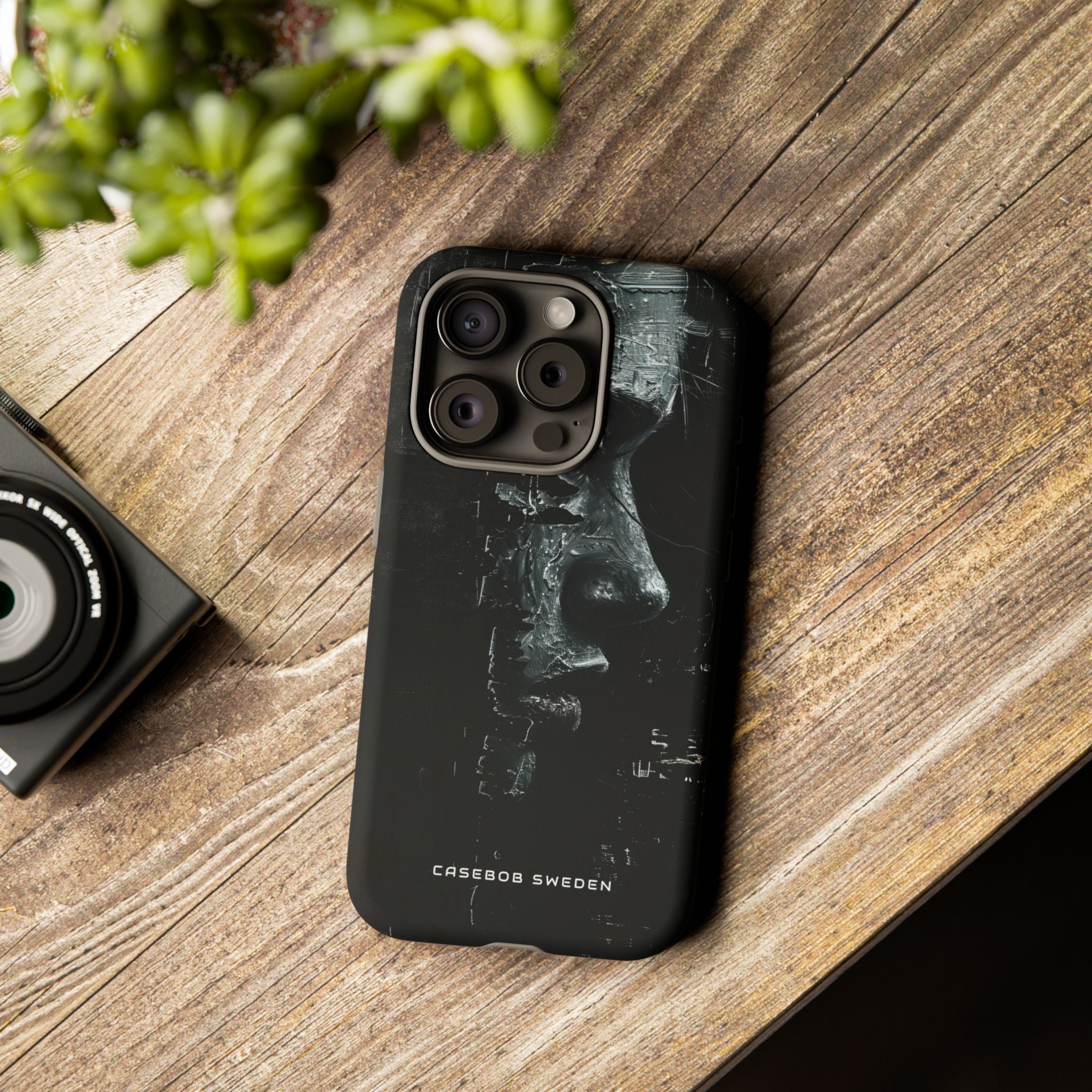 Monochrome Bloom iPhone 15 - Tough Phone Case