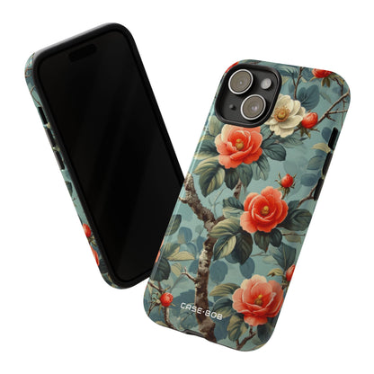 Coral Bloom iPhone 15 Case - Tough