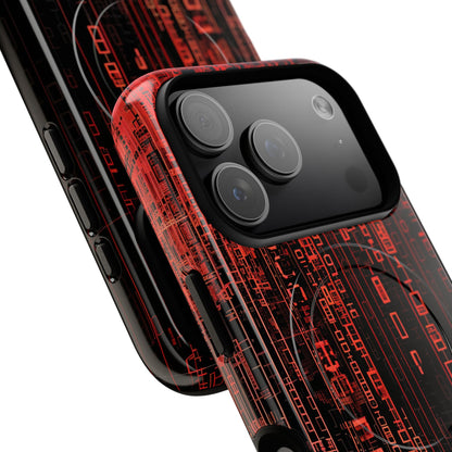Crimson Glyphs iPhone 17 Pro Case - Tough+