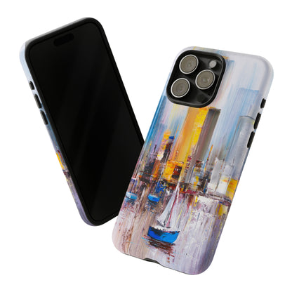 Oil Painting - Manhattan Bay - Protective Phone Case