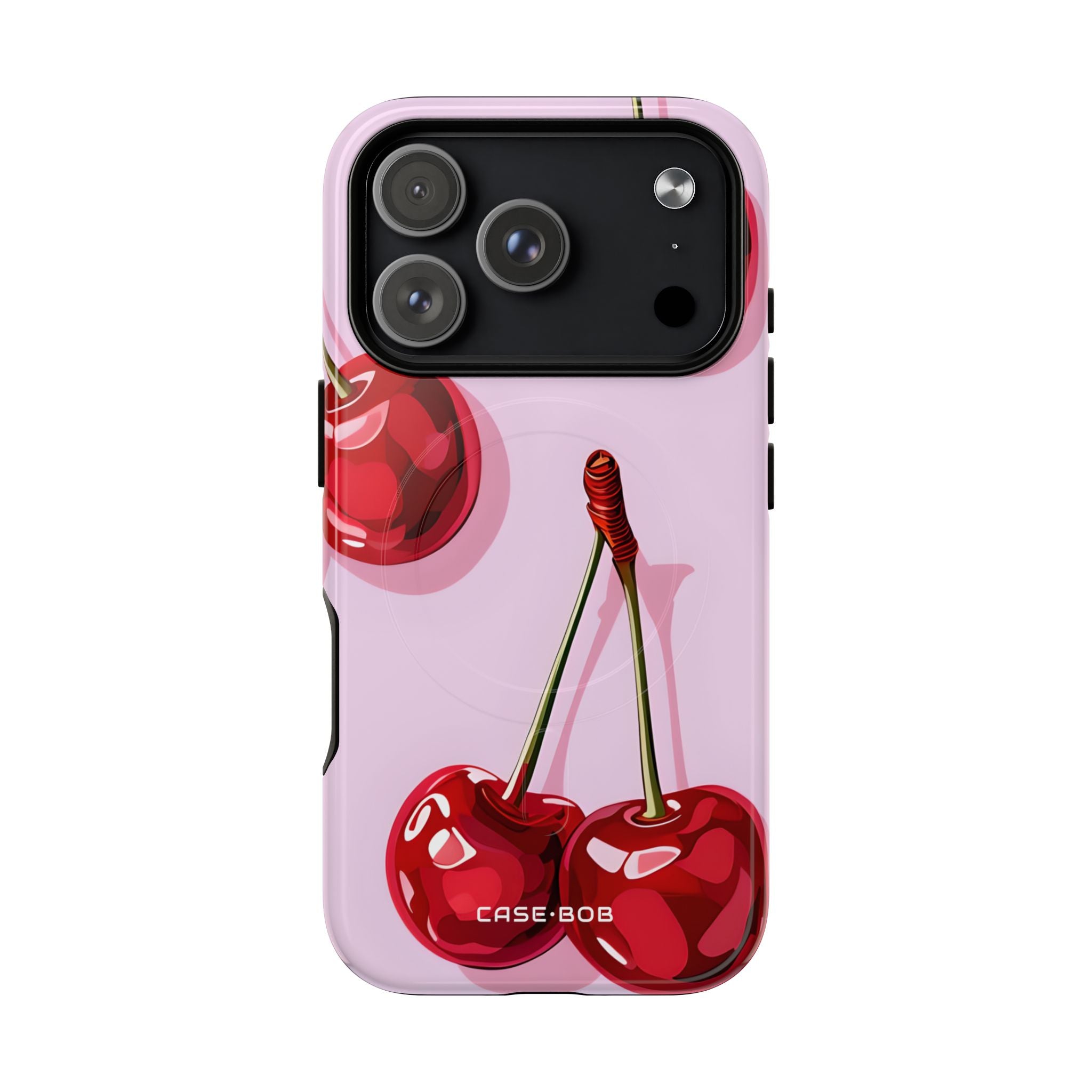 Glossy Cherry Burst iPhone 17 Pro Case - Tough+