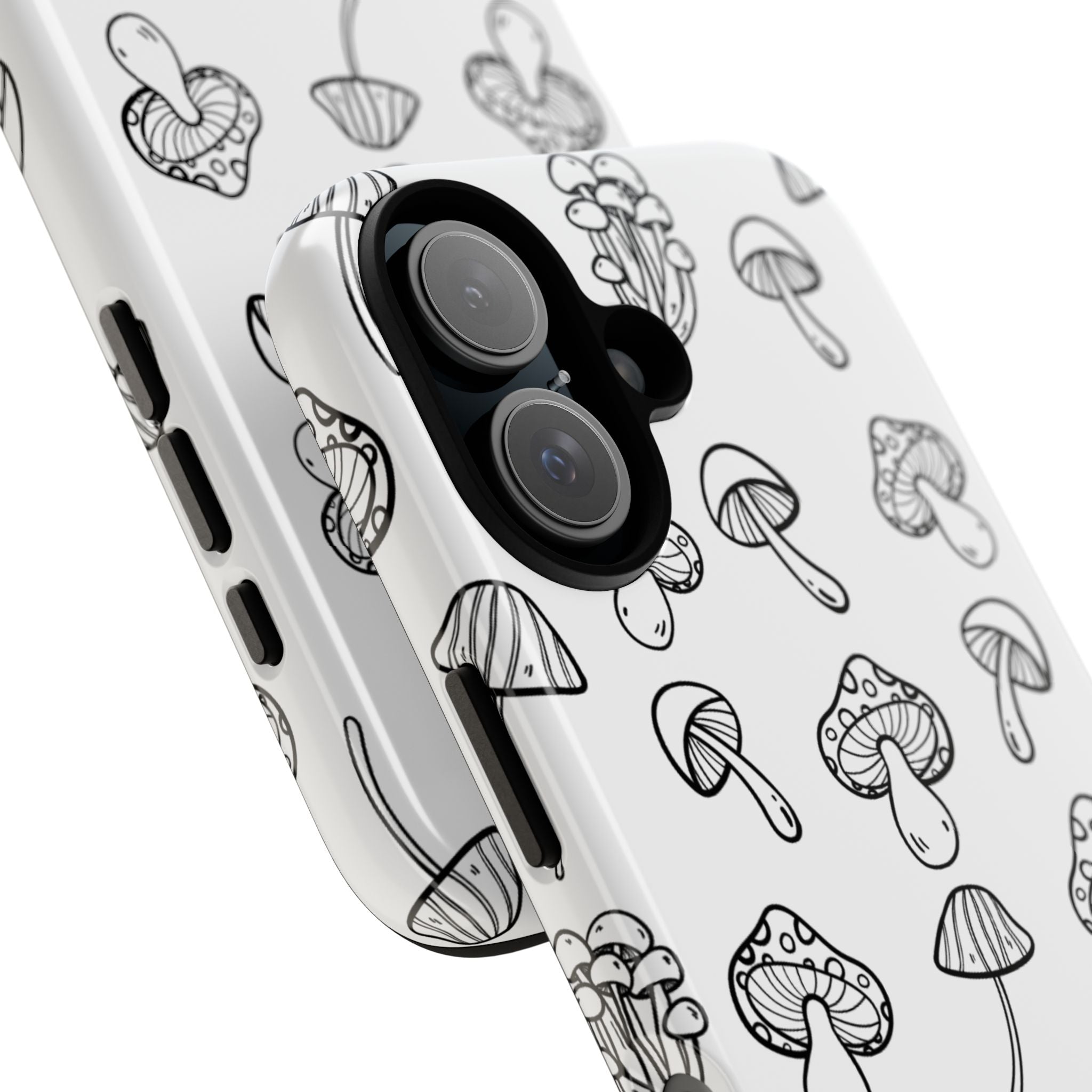 Mushroom Line Play - iPhone Case