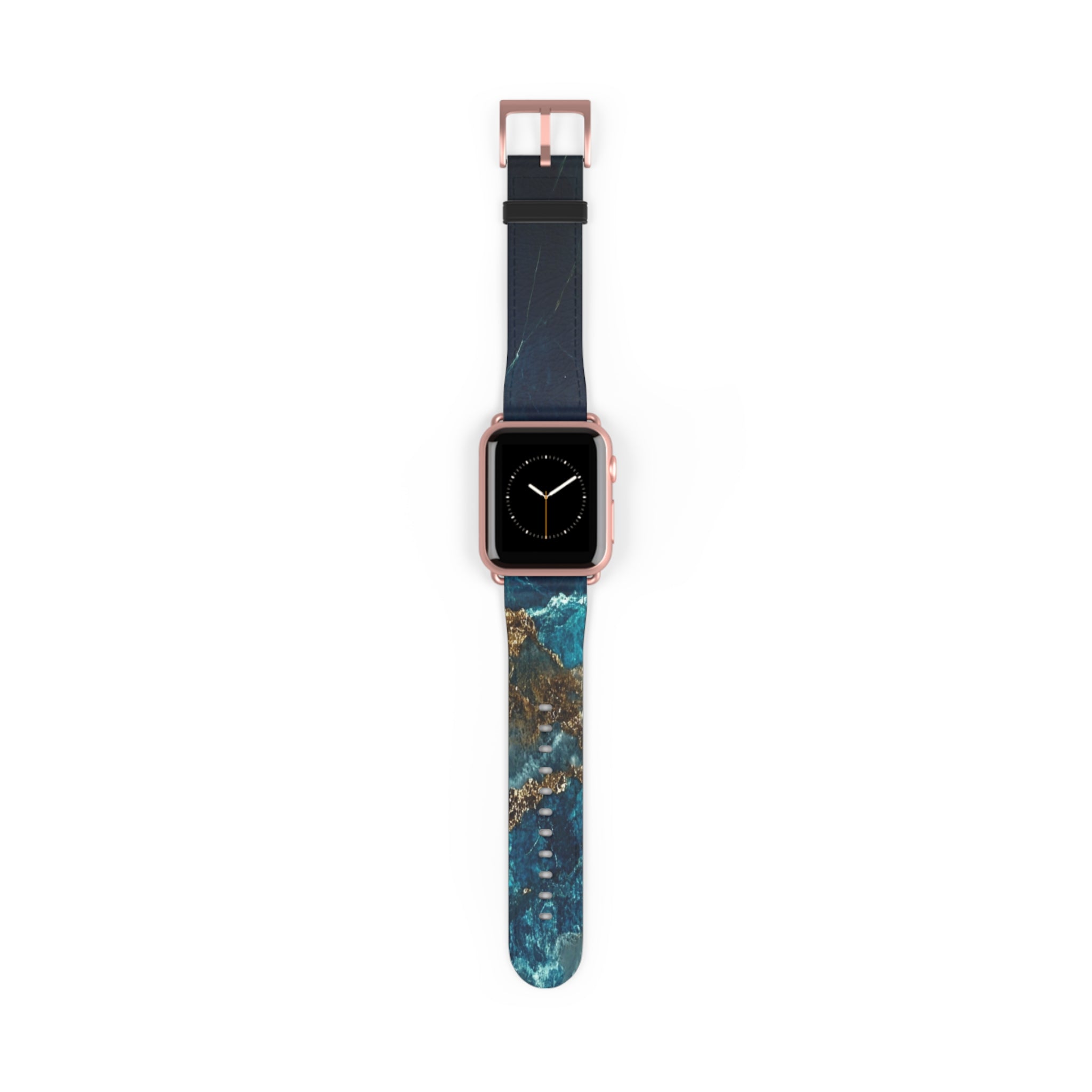 Golden Fracture Teal - Watch Band