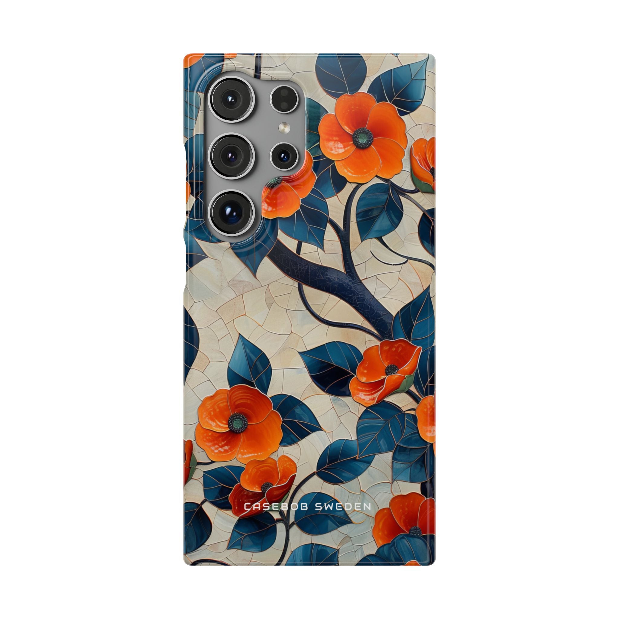 Orange Blossoms Mosaic Harmony Samsung S24 - Slim Phone Case