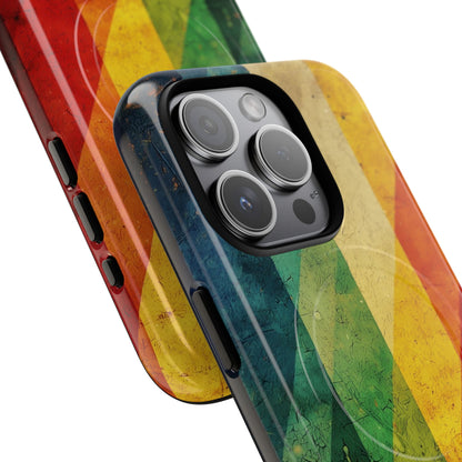 Diagonal Spectrum iPhone 15 Pro Case - Tough+