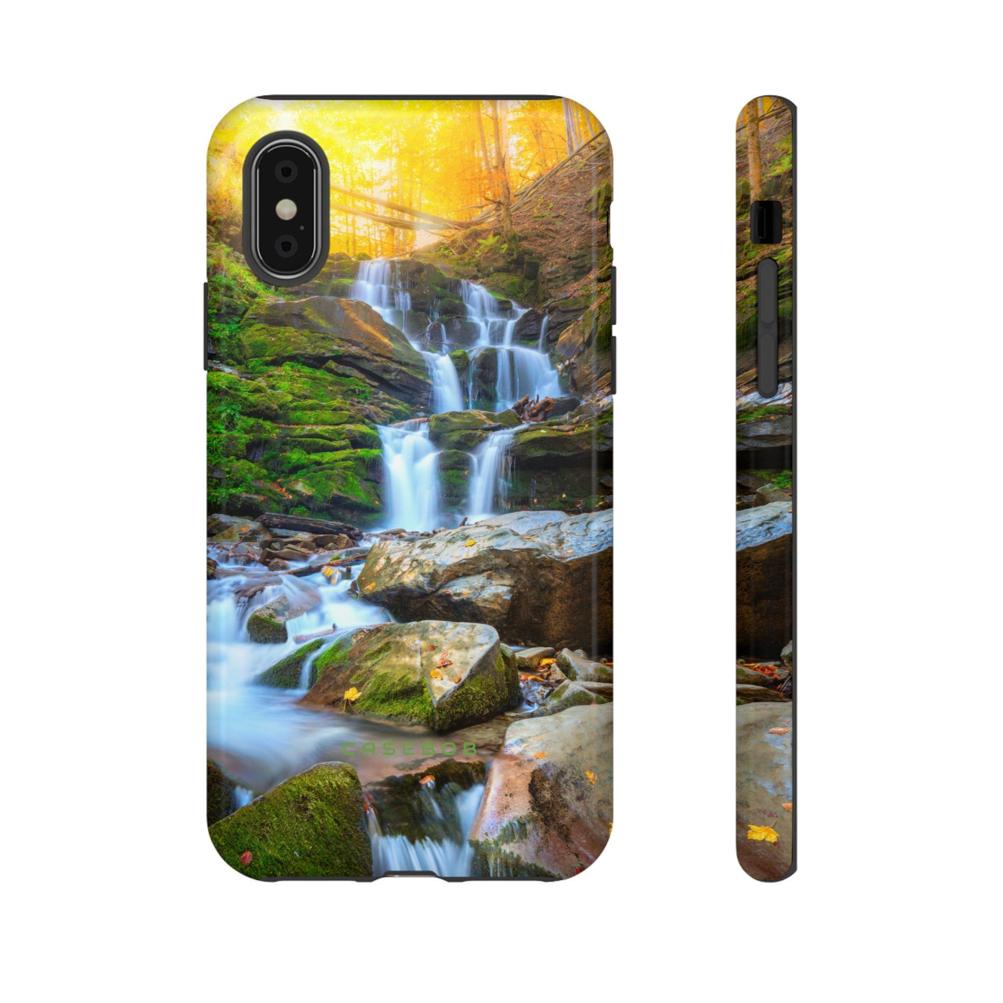 Autumn Mountain Waterfall - Protective Phone Case