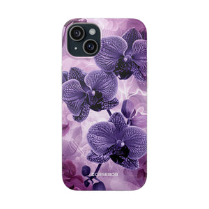 Strahlendes Orchideen-Design | Handyhülle für iPhone (flexible Hülle) 