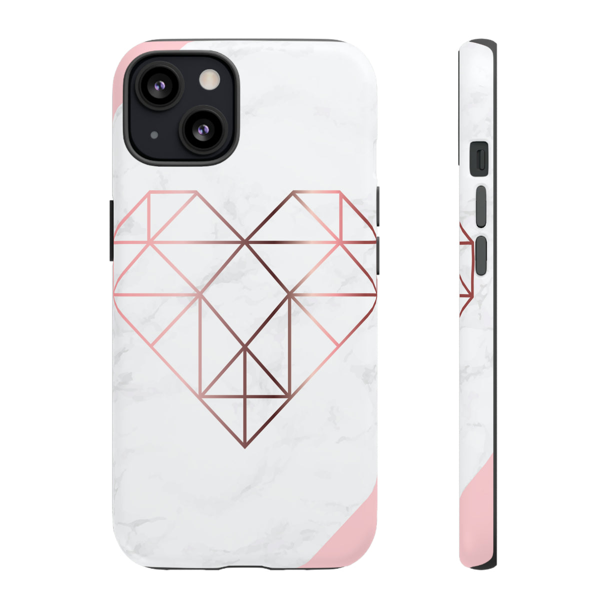 Heart Rose Gold - Protective Phone Case