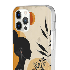 Modern Silhouette Tranquility | Flexible Phone Case for iPhone