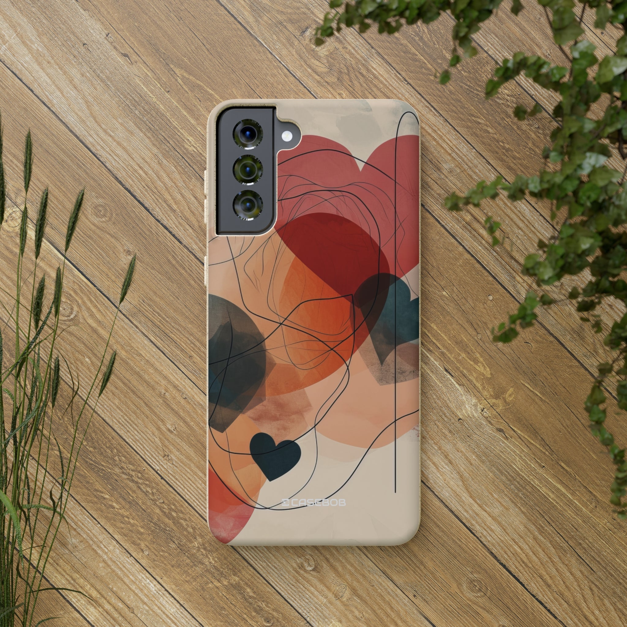 Abstract Heart Harmony | Biodegradable Phone Case