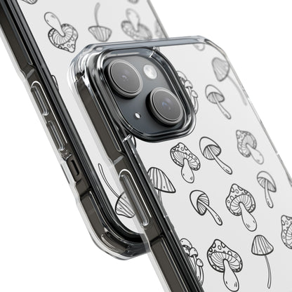 Mushroom Line Play iPhone Case - Impact