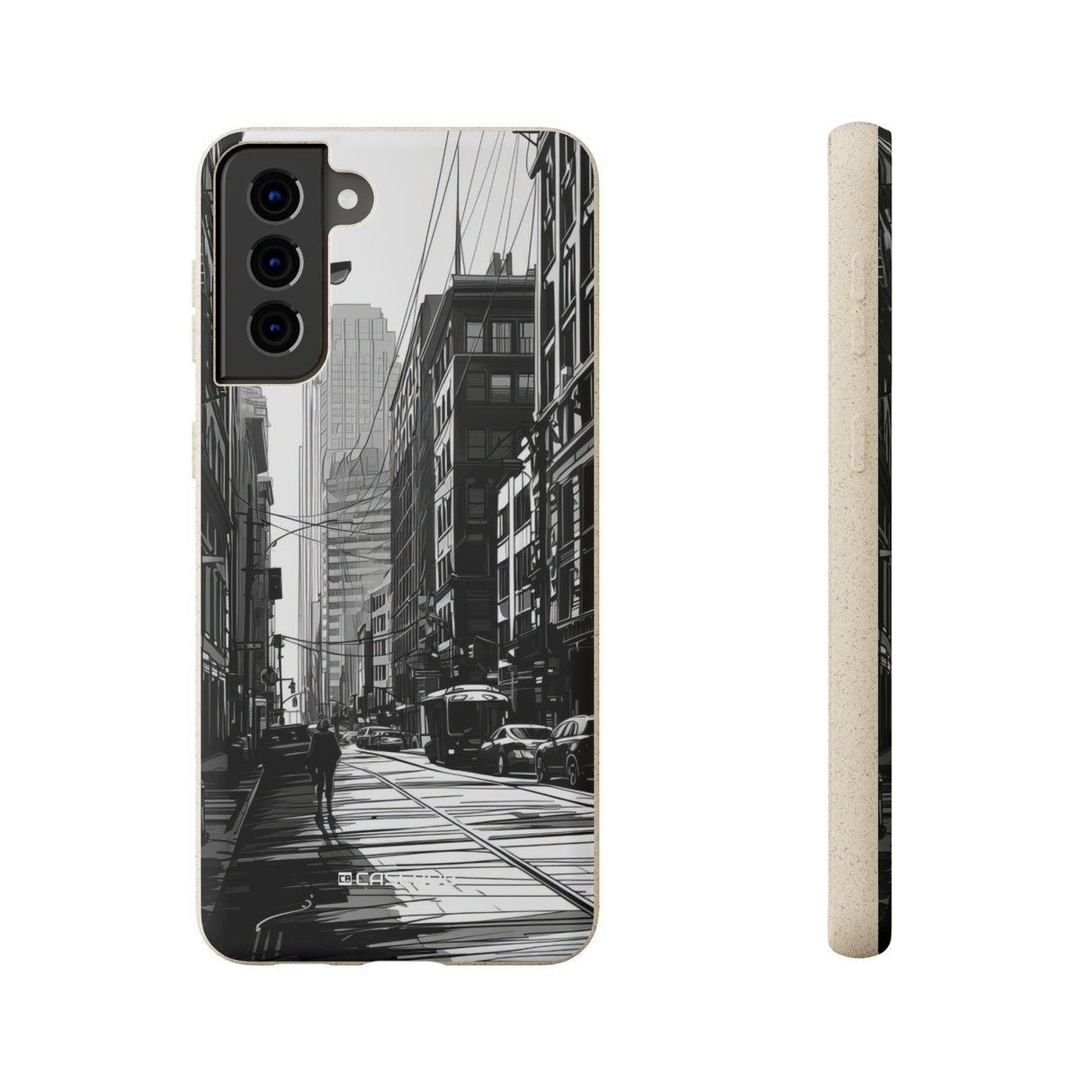 Noir Urban Serenity | Biodegradable Phone Case