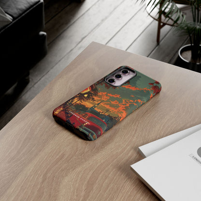 Mid-Century Nostalgia Streetscape Samsung S23 - Tough Phone Case