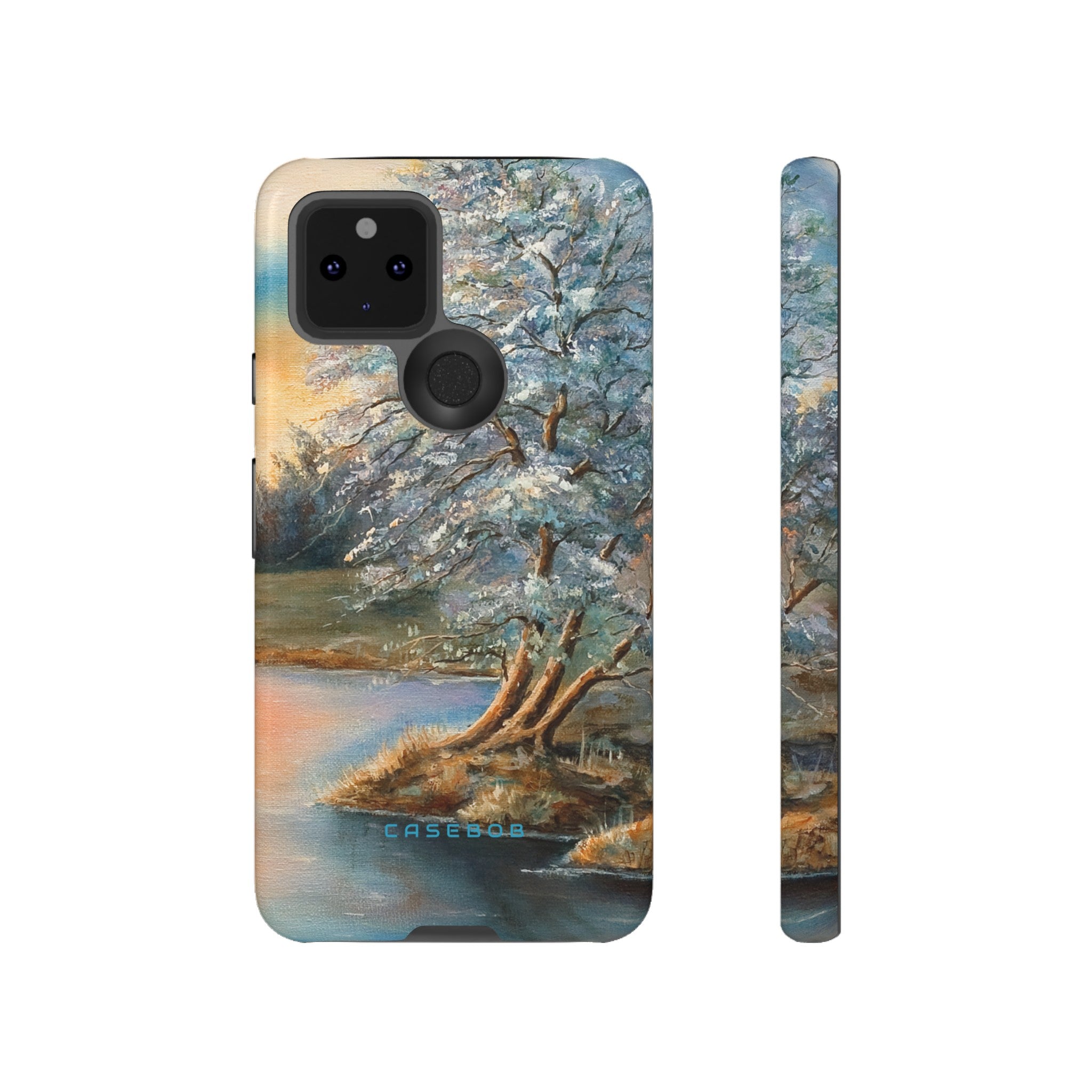 Winterday lake - Protective Phone Case