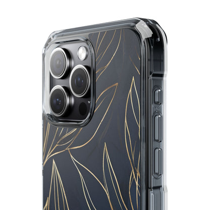 Modern Gold Leaves iPhone Case - Impact
