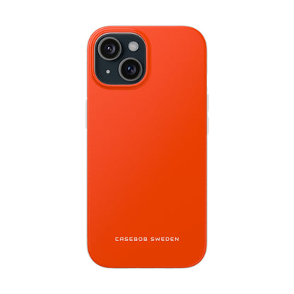 Orange Red iPhone 15 - Flexi Phone Case