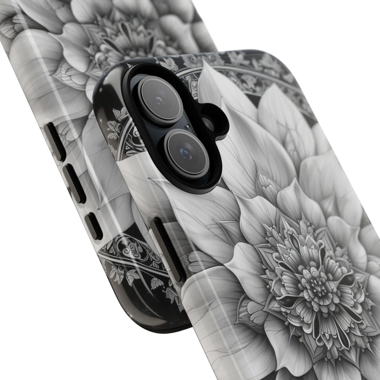 Celestial Mandala in Monochrome - for iPhone 16