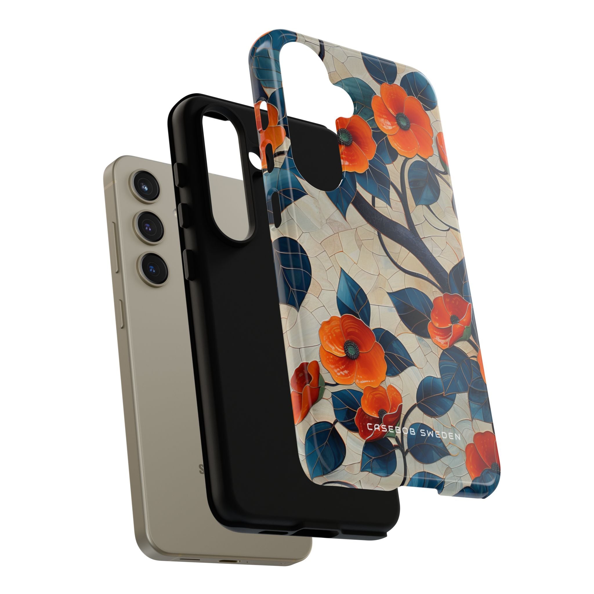 Orange Blossoms Mosaic Harmony Samsung S24 - Tough Phone Case