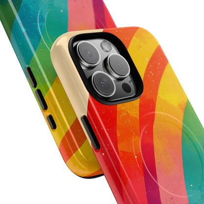 Textured Rainbow Arc iPhone 16 Pro Max Case - Tough+