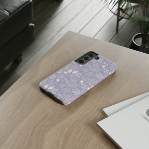 Purple Mona Leaf - Protective Phone Case