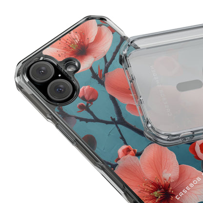 Floral Harmony Burst iPhone 16 - Clear Impact Phone Case