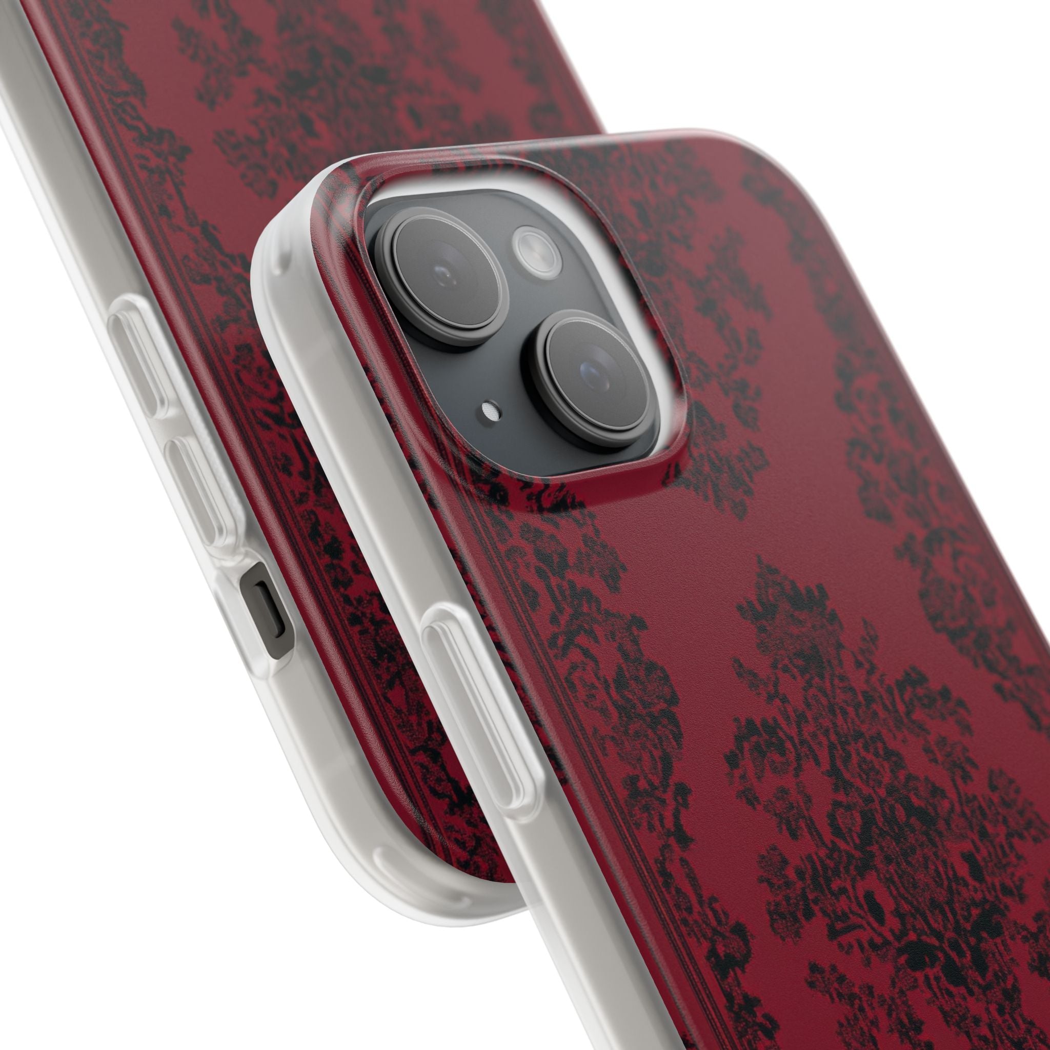 Gothic Crimson Elegance iPhone 15 - Flexi Phone Case