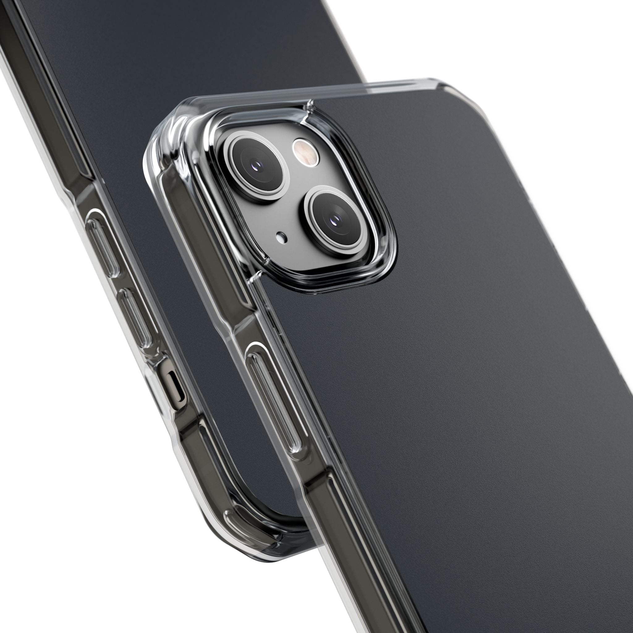 Gun Metal - Clear Impact Case for iPhone