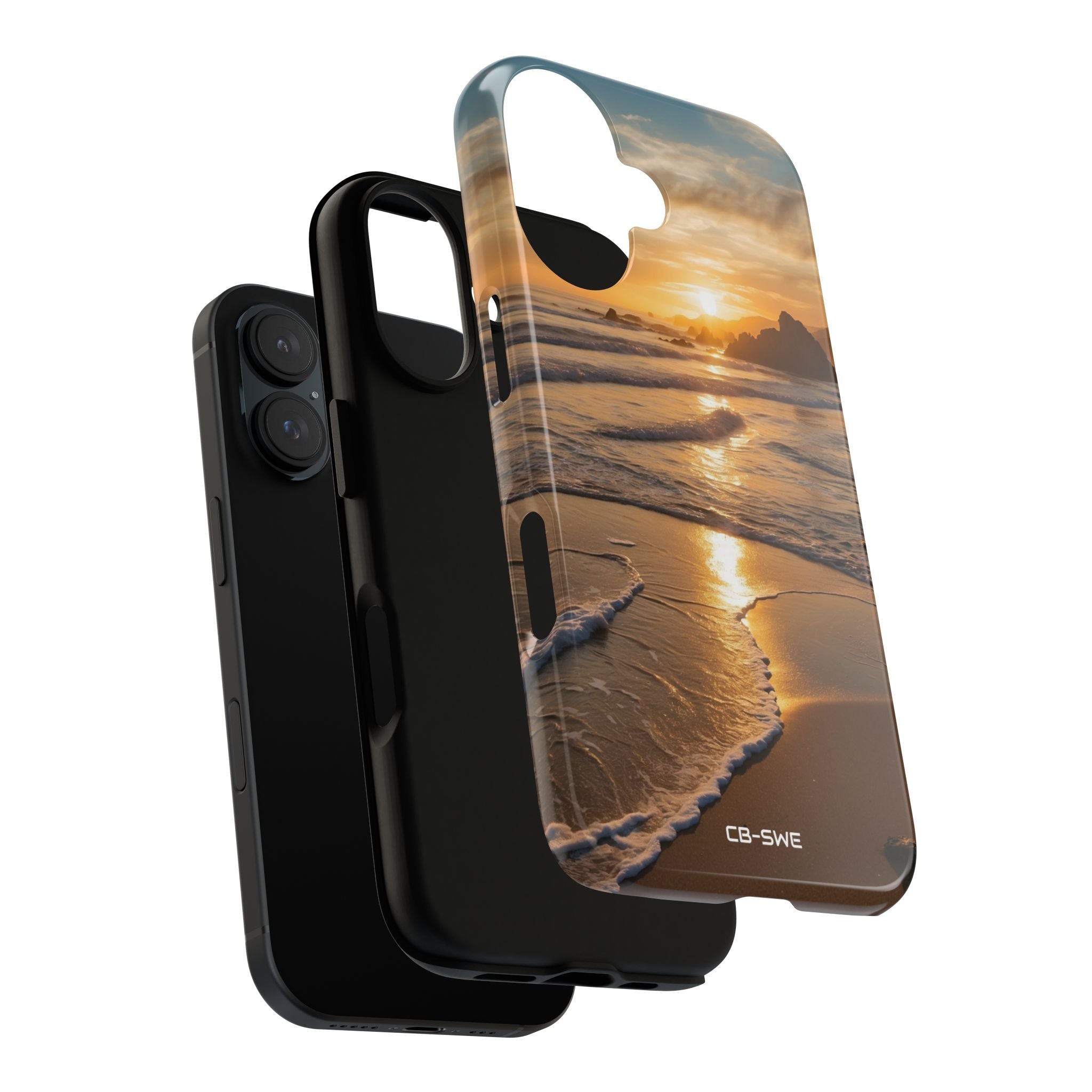 Waves Embrace Shore - iPhone Case