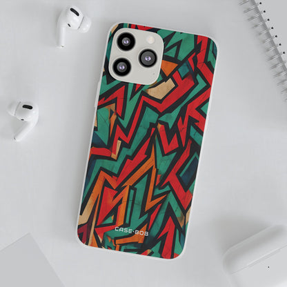 Crimson Zigzag iPhone 13 Pro Max - Soft