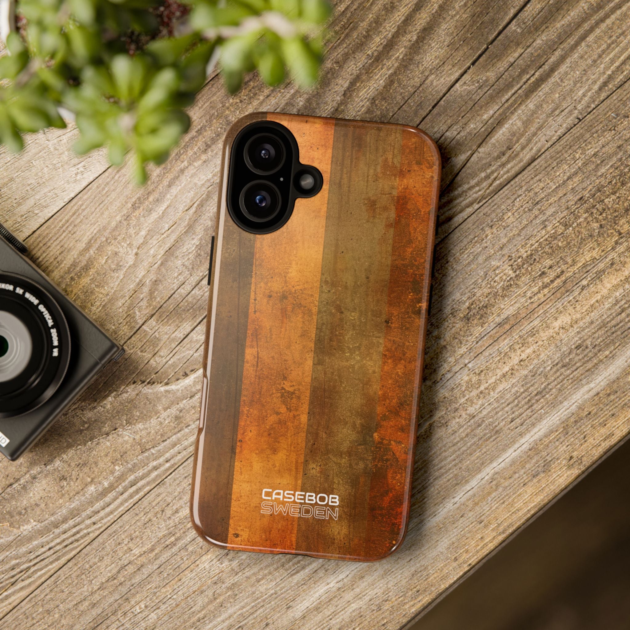 Rustic Striped Texture iPhone 16 - Tough