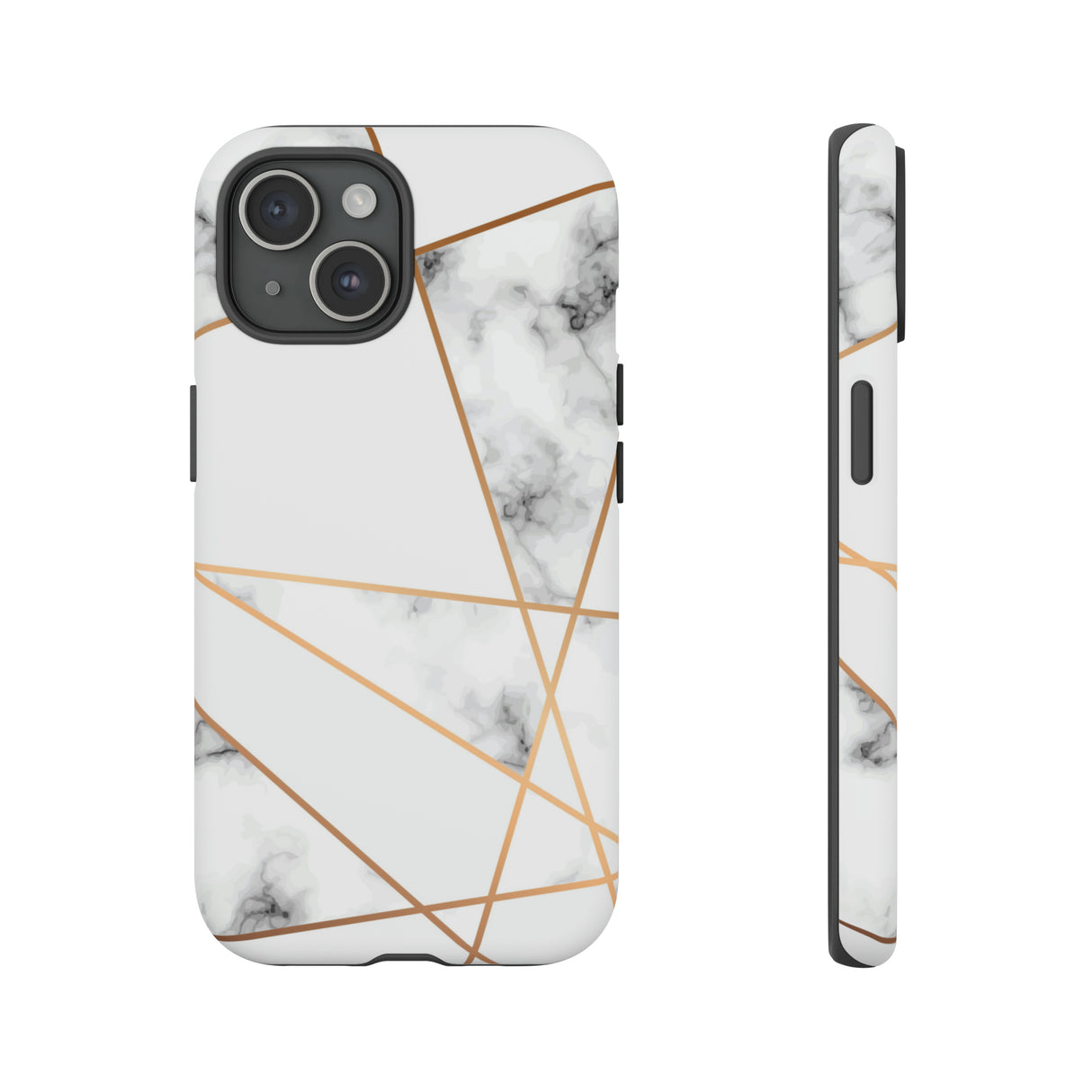 Marble Geometric - Protective Phone Case