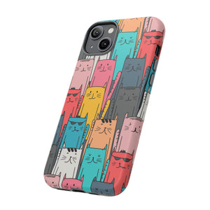 Colorful Cats - Protective Phone Case