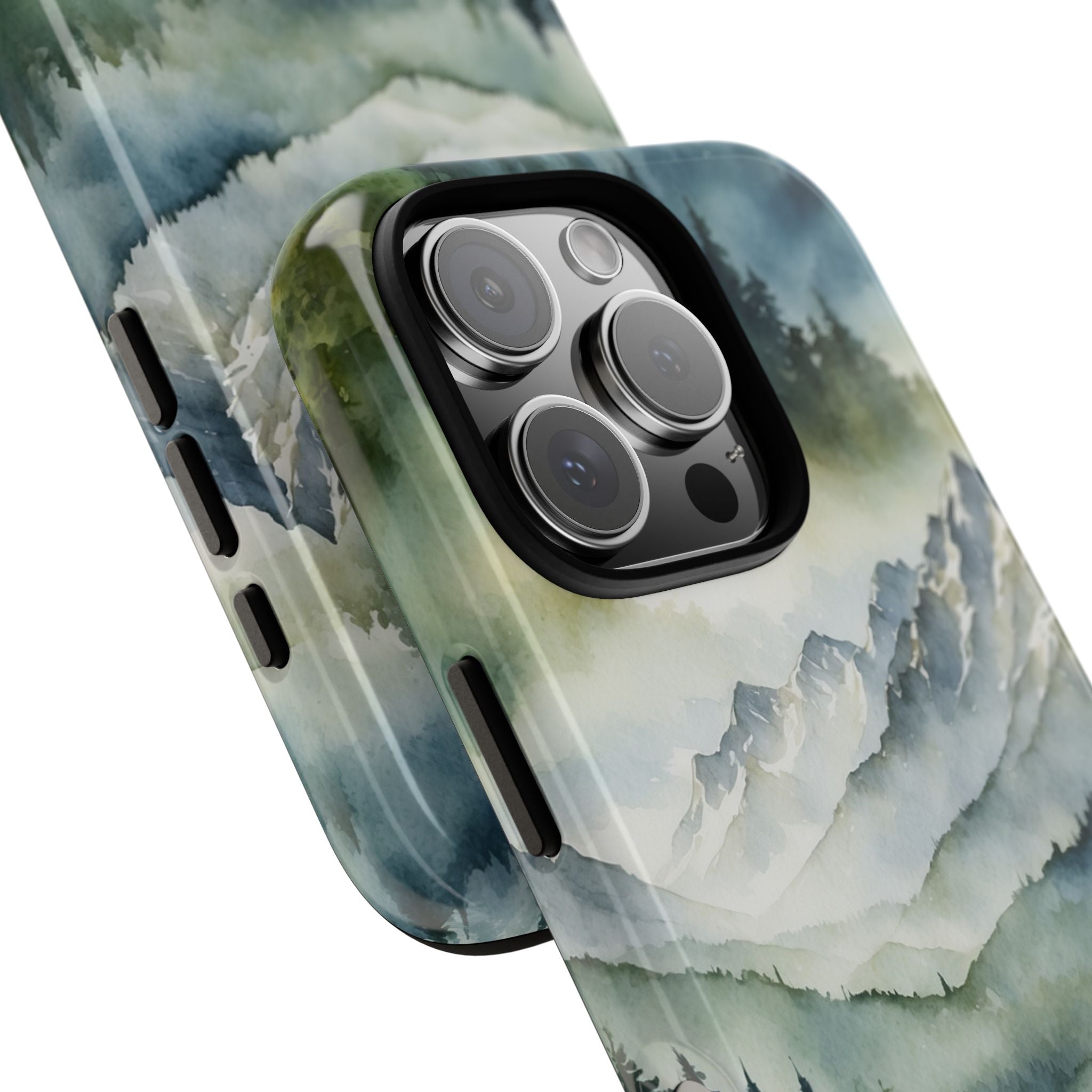 Misty Peaks Emerge - iPhone Case
