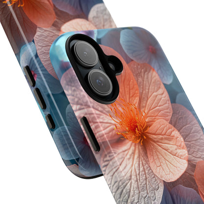 Peach Blossom Serenity - Tough iPhone 16 Phone Case