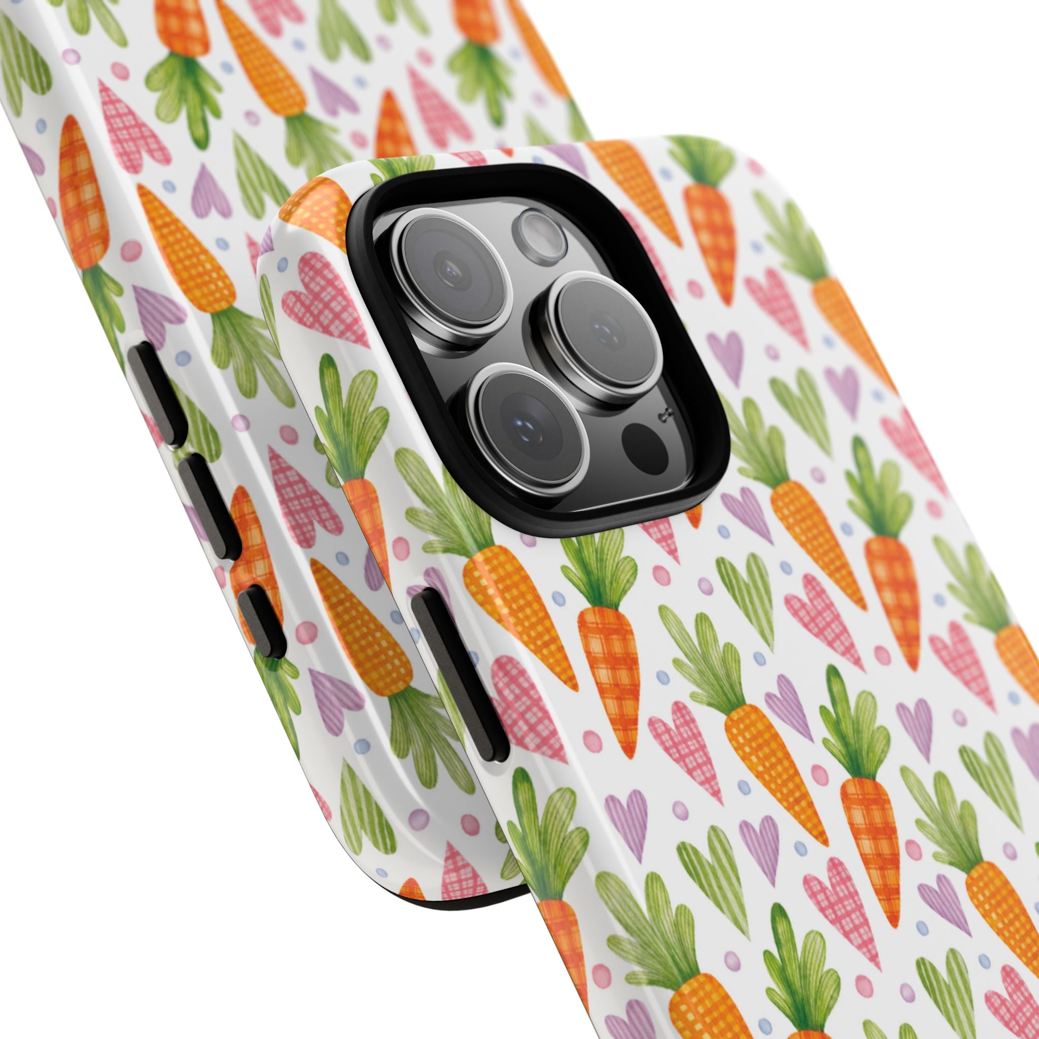 Carrots Embrace Hearts - iPhone Case