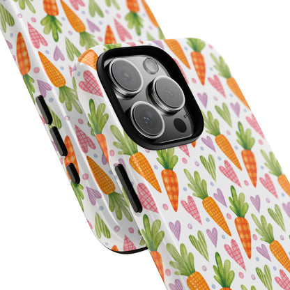 Carrots Embrace Hearts - iPhone Case