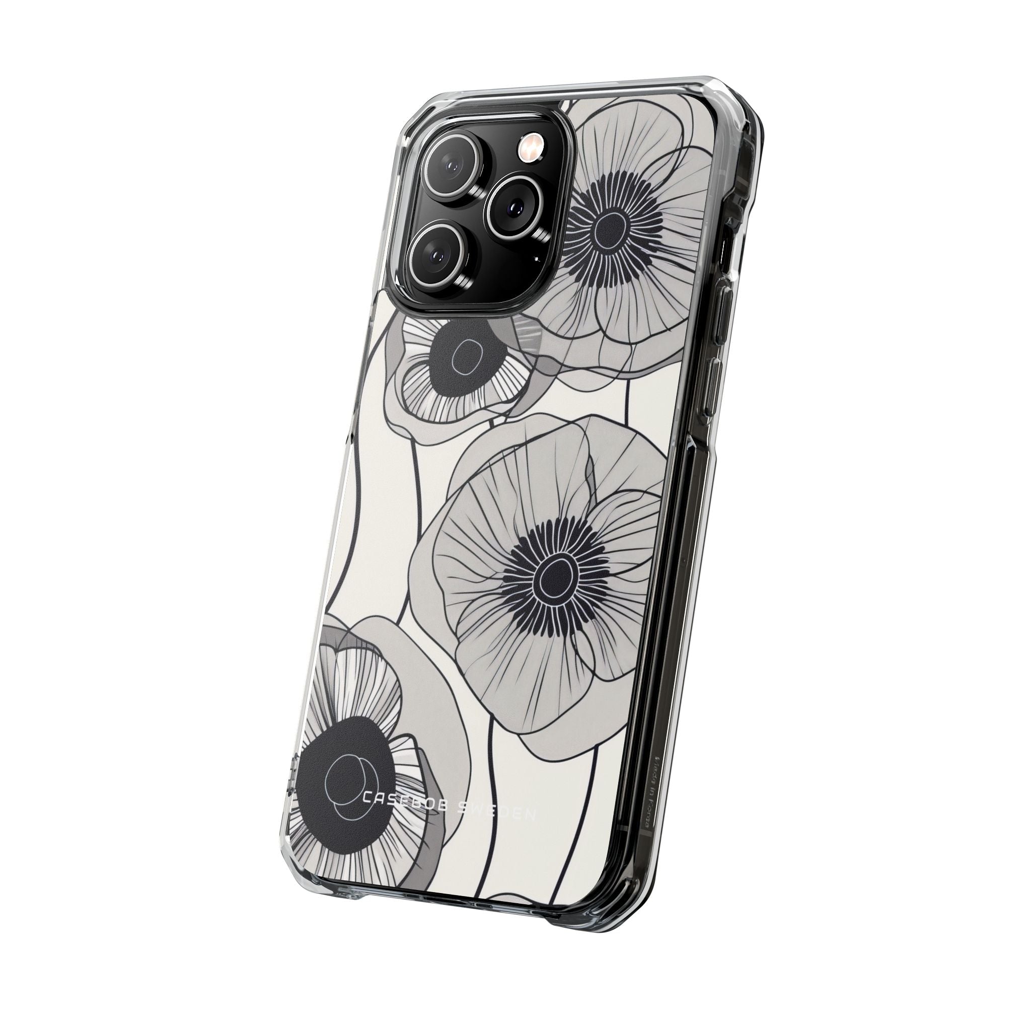 Modern Minimalist Flowers iPhone 14 - Clear Impact Phone Case