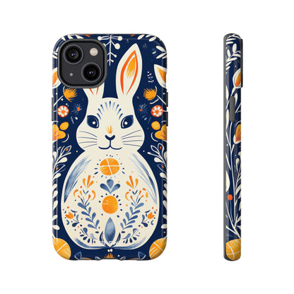 Floral Rabbit Joy - iPhone Case