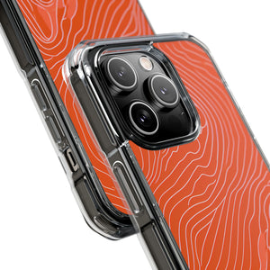 Pantone Tangerine Design | Handyhülle für iPhone (Clear Impact Case – magnetisch)